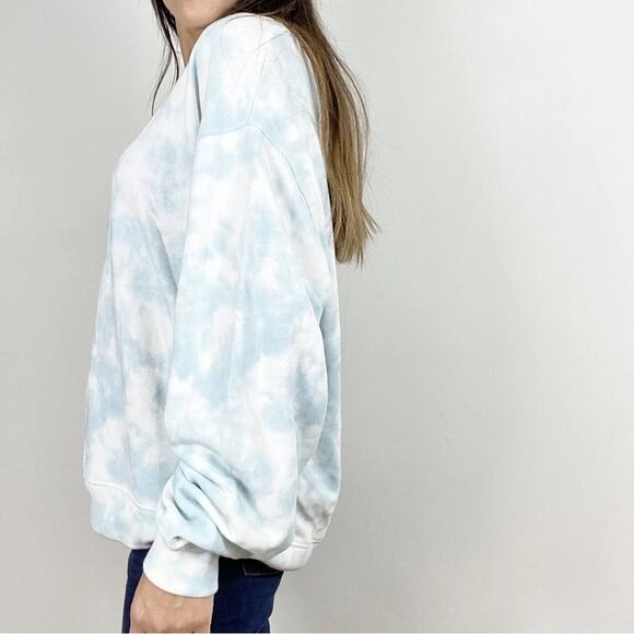 NEW Rails Ramona Tie Dye Pullover Sweatshirt Crew Neck Blue White Size S (b17) - Picture 3 of 4